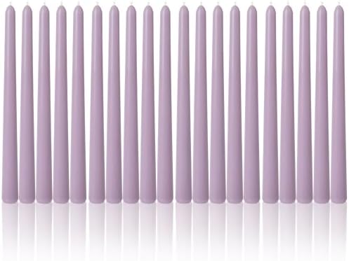 Viyffo Taper Candles, 10 Inch, 20 Pack, Purple – Unscented by Viyffo