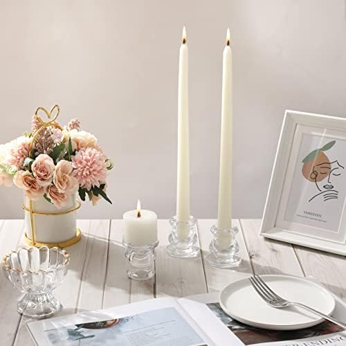IYOUYA Clear Glass Candlestick Holders 24PCS, 2.1" H Taper Candle Holders Bulk for Pillar Candles, Taper Candles, Glass Candle Holders for Wedding, Party&Festival - Image 3