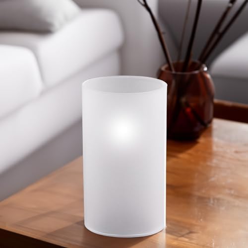 WGVI Hurricane Candle Holder Sleeve, W: 5", Ht: 10", Frosted Glass Cylinder Open Both Ends, Chimney Tube Shade, 6 Pieces - Image 6