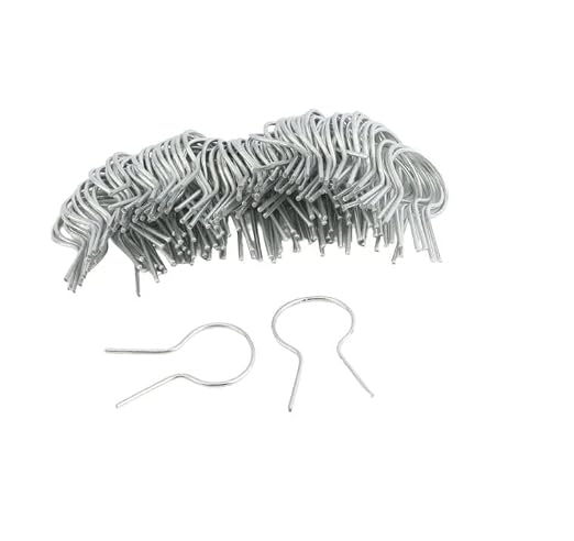 EZ Twist 1 3/8" Preformed 11 Gauge Galvanized Steel Fence Ties - (100 Pack)