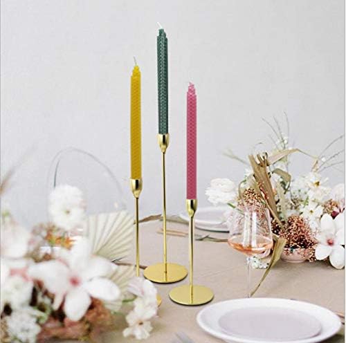Set of 14 9 Inch Beeswax Taper Candles - Smokeless Unscented Long Burning Dripless Candles for Wedding, Home Decor, Dinner Party, and Holiday Gifting - Image 6