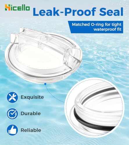 SPX3100D Strainer Cover Compatible with Hayward Super II SP3000 | Transparent Threaded Polycarbonate Pump Lid Replacement for SP3007 SP3010 SP3015 SP3020 SP3025 SP3030