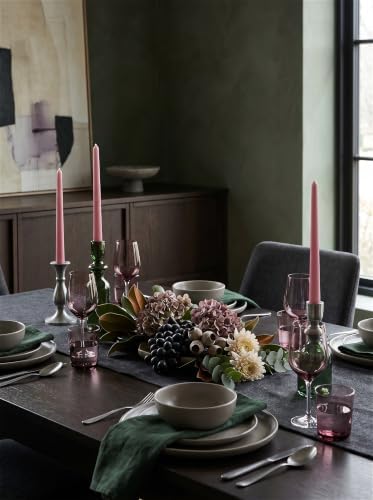 4PK 10" Classic Taper Candles, Dusty Rose Pink, 7-8 Hours Long Burning, Unscented Tall Candlesticks - Image 7