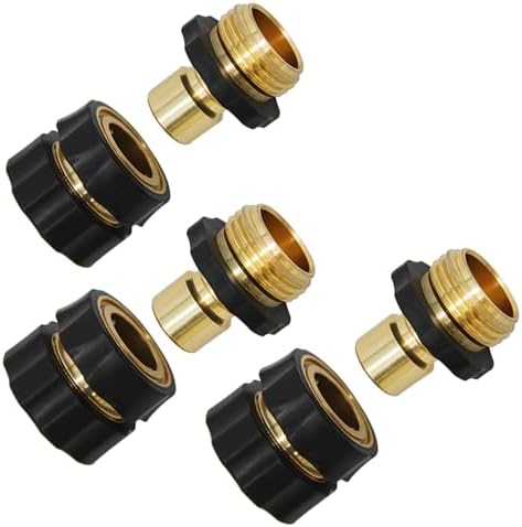 Lifynste 3/4 Inch Garden Hose Quick Connector Fittings, Easy Connector Fitting, Male and Female Set, 3 Pack by Lifynste