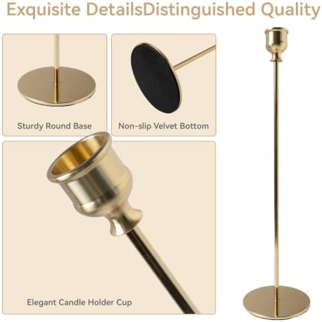 6 Pack Gold Candle Holders，Candlestick Holders，Taper Candle Holders - Image 3