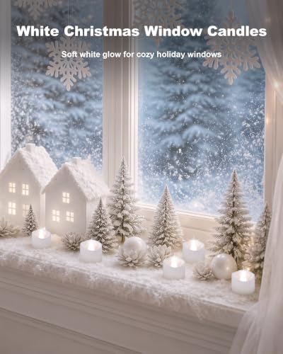 Homemory 12-Pack Remote Flameless LED Battery Tea Light Candles, 400+Hrs - Image 6