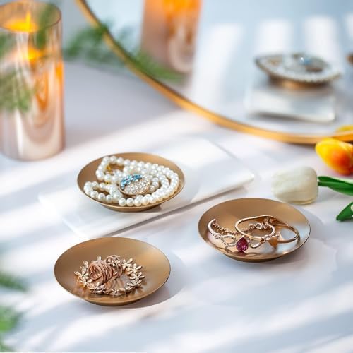 Iron Pillar Candle Holder: 4.25" Gold Candle Tray and Plate - Image 6