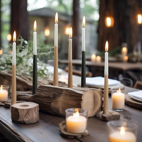 6 PCS Scented Taper Candlesticks 10 Inch Bluebell Scented Candle Aromatherapy Candles Gift Set Gradient Colored Candles for Home Decor Kitchen Decor Wedding Decorations - Image 5