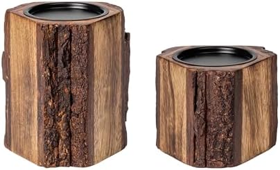 JFY Designs Wildera Candle Holders for Pillar, Farmhouse Fireplace Décor by JUSTFORYOUDESIGNS