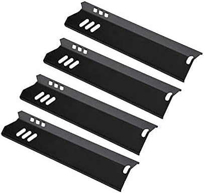GasSaf 15 inch Heat Plate Replacement for Backyard GBC1460W, GBC1461W, Dyna-glo DGF510SBP, DGF510SSP, Uniflame GBC1059WB, BHG and Others, Porcelain Steel Heat Shield Tent(15" x 3 13/16")(4-Pack)