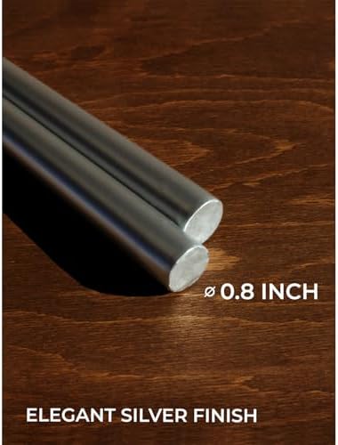 CANDWAX 10 inch Silver Taper Candles Set of 12 - Ideal for Christmas Eve Party - Dripless, Long Burning and Fragrance-Free - Silver - Image 4