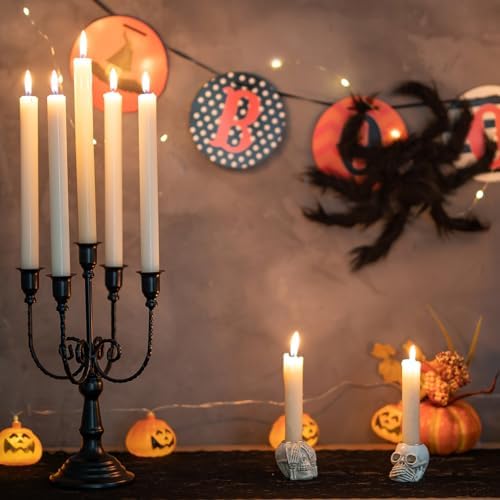 Romadedi Black 5 Arm Candelabra Candle Holders 11.8" - Image 4