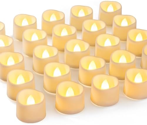 Homemory 72-Pack Novelty Flickering Flameless Tea Light Candles, 200+ Hours by Homemory