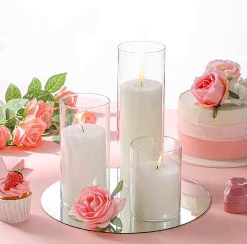 Shihanee 3 Pillar Candle and Holder, M, White - Image 5
