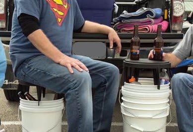 Chair for 3.5 Gallon and 5 Gallon Buckets Used for Fishing Chair, Camping Lid, Gardening Seat, Hunting, Tailgating, and Cleaning (1 Pack)