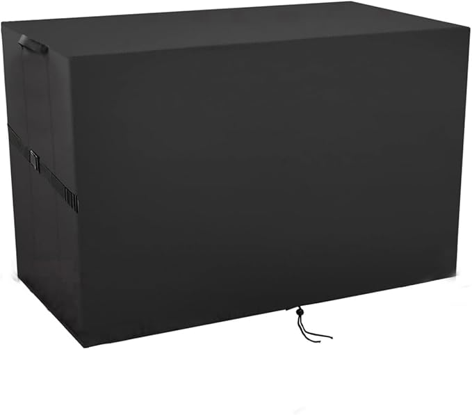 Outdoor Storage Box Cover，Waterproof Resin Storage Bin Cover Deck Box Covers-19.6"L x 14.2"W x 25.2"H