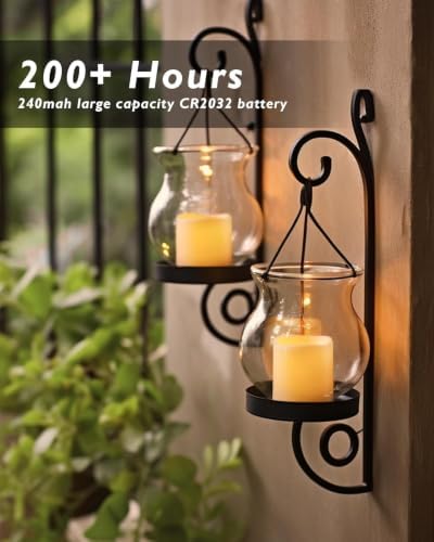 Homemory 24 Pack Ivory Flameless Flickering LED Votive Tealights Candles - Image 2