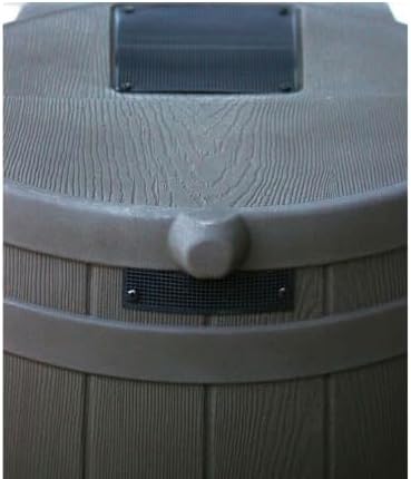 Rain Wizard, 40 Gallon Capacity, Wood Texture Design, Brass Spigot, Flat Top (Oak)