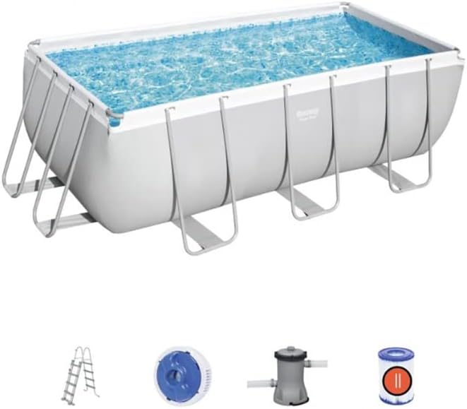 Bestway Rigid rectangular pool "Iseo" Large 412x201x122H cm - 69 kg
