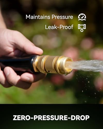 RainPoint Garden Hose Quick Connectors, Heavy Duty Solid Brass 3/4 Inch GHT, Universal Leak-Proof Fittings for Easy Water Hose Connection (2 Sets) - Image 2