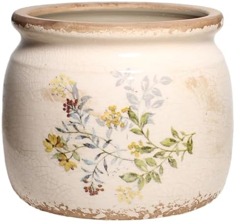 Ceramic Pots for Plants, Cottage Rustic Clay Flower Pots & Vase by XiaanJiaju