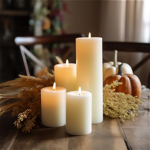 Pillar Candles Ivory 12 Pack, 2.8x6 Inch Unscented Candle - Image 6