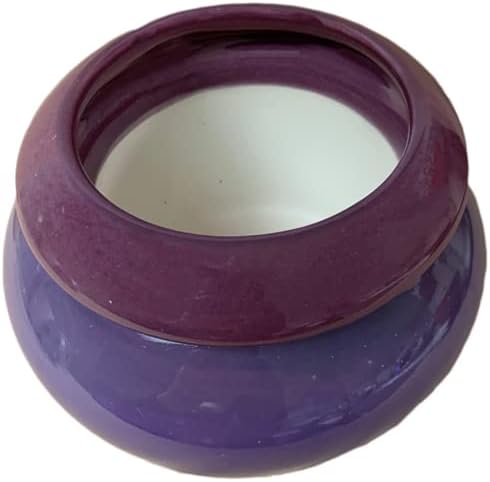 Maryland China Tri-Color Purple 3.75" Opening Urn Shaped Self Watering Planter