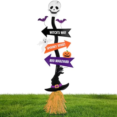 Halloween Yard Stakes Outdoor Decorations, 47.8” Halloween Yard Signs by FloraSea