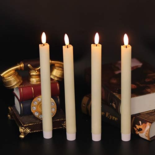 Ivory Flameless LED Taper Candles Battery Operated with 6H Timer - Image 5
