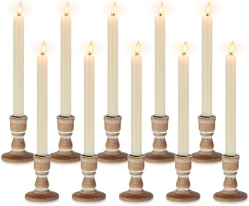 Wooden Candlestick Holders Rustic: Farmhouse Taper Candle Holder by CreatedforWeddingsandHome