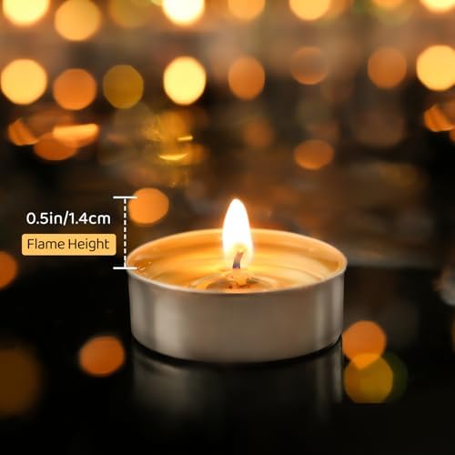 Soy Tea Lights Candles 100 Pack,4 Hours Long Clean Burning,Natural Soy Wax - Image 4