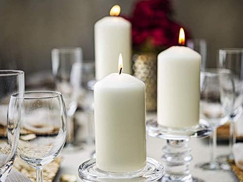 BOLSIUS Set of 6 Ivory Pillar Candles - 3x6 inch Unscented Candle Set - Dripless Clean Burning Smokeless Dinner Candle - Perfect for Wedding Candles, Parties and Special Occasions - Image 6
