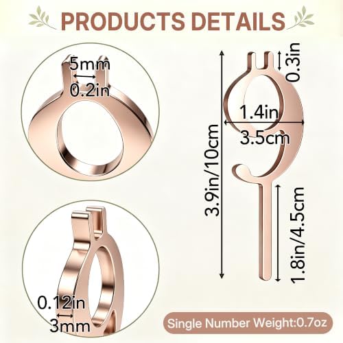 20PCS Reusable Number Candle Holder Set, Metal Birthday Candle Holders - Image 4