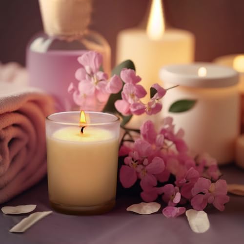 48 Pack White Unscented Glass Votive Candle Bulk - Image 6