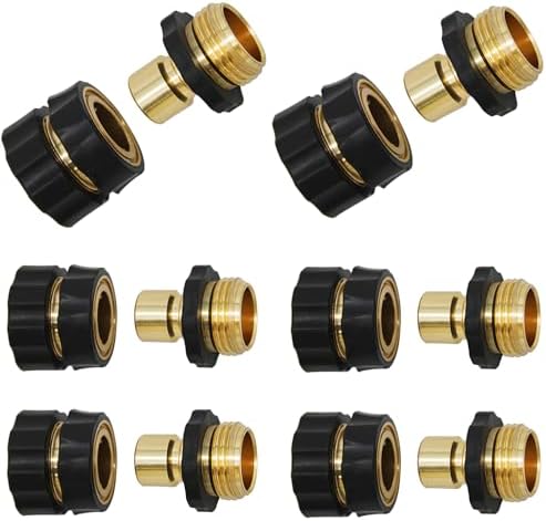 Lifynste 3/4 Inch Garden Hose Quick Connector Fittings, Easy Connector Fitting, Male and Female Set, (6) by Lifynste