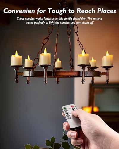 Homemory 12 PCS Rechargeable LED Flameless Votive Tea Lights - Image 7