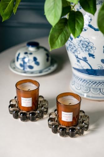 Alice Lane Home Collection Original Smoky Small Bubble Candle Dish 2-Pack - Image 2