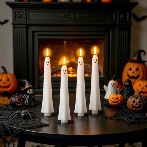Ghost Flameless LED Taper Candles Battery Operated Remote Timer - Image 6