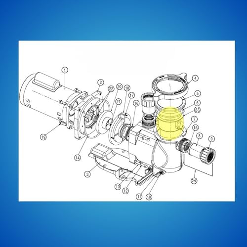 355667 Pump Basket Compatible with Pentair Superflo and Superflo VS Pool Pump | Heavy Duty Replacement for Pool Filter Basket | Pump Basket Designed to Hold Debris for Pool