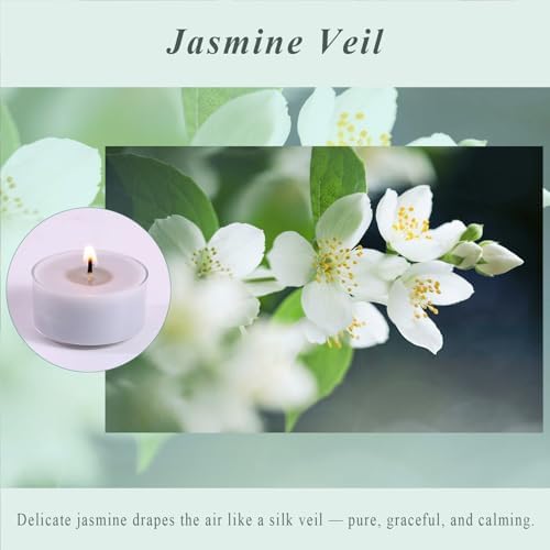 Jasmine Scented Tea Lights Candles 16 Pack - Image 2