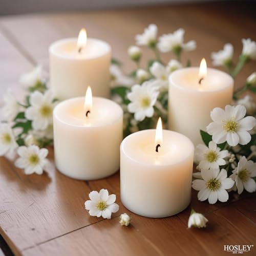 Hosley Set of 144 Unscented White Votive Candles – Bulk Pack, Clean-Burning, Long-Lasting 10-12 Hour Burn Time – Ideal for Weddings, Home Décor, Spa, and Events - Image 2