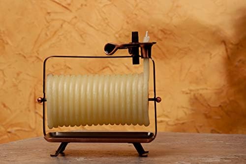Candle by the Hour 48-Hour Horizontal Candle, Eco-friendly Natural Beeswax with Cotton Wick Color-Yellow - Image 5