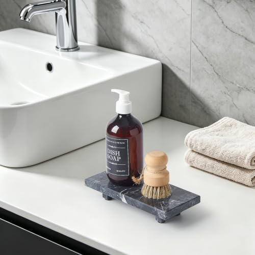 Natural Marble Tray Pedestal Stand, Stone Riser for Bathroom, Kitchen Sink - Image 4