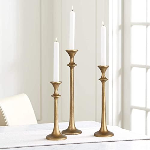 Iron Taper Candle Holder - Set of 3 Decorative Candle Stand - Image 2