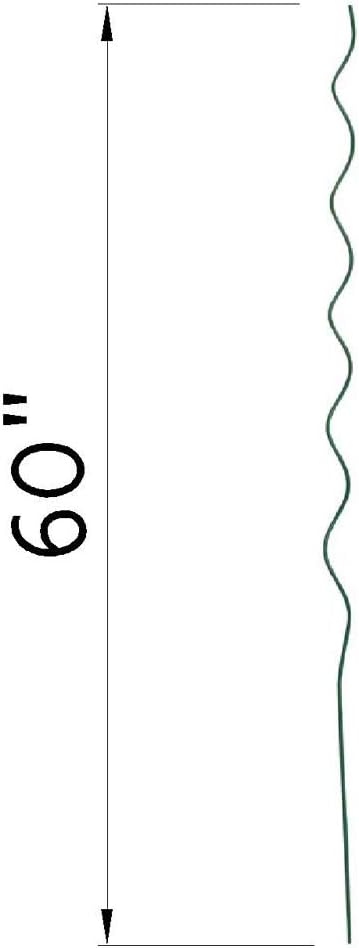 10 Pack Green 59 inch Height Dia 6mm Twisted Tomato Stakes Plant Supports Spiral Tomato Cages,Climbing Plant Stake Tower Plant Supports Twist Tomato Stakes