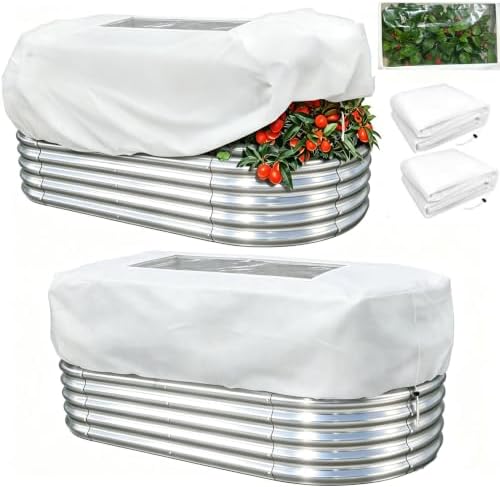 Plant Covers Freeze Protection with Clear Window for Raised Garden Beds by Unknown