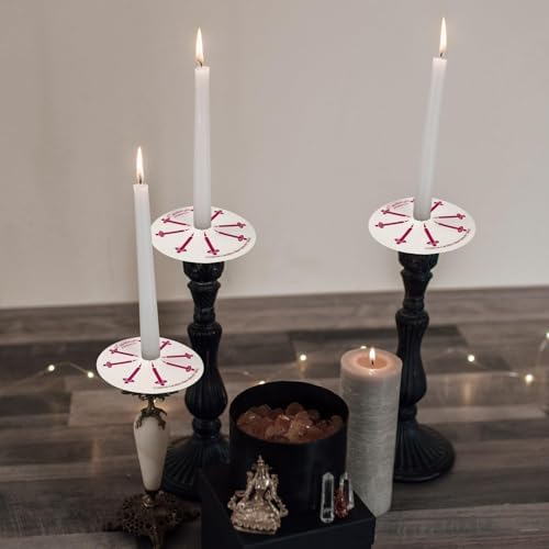 150 Pack Church Candles Bulk – 5 Inch Unscented White Taper Candles with Drip Protectors, Smokeless Prayer Candles for Vigil, Memorial Services, Shabbat, and Religious Ceremonies - Image 6