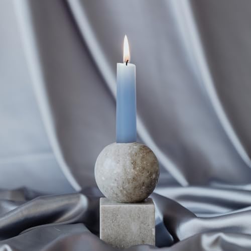 Blue Beeswax Taper Candles,8" Long Candlestick,smokeless dripless unscented Natural Beeswax Candles.for Gift,Mother's Day (Blue, 6 Pack) - Image 7