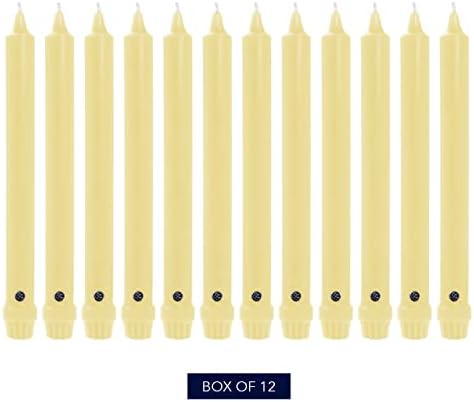Colonial Candle Unscented Taper Candle, Classic Collection, Limoncello, 8 in, Pack of 12 - Up to 6 Hours Burn - Image 2