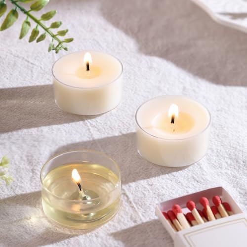 Scented Tea Lights Candles, Gardenia Moonlight, 16 Pack – White Scented Tealight Candles– 100% Palm Wax – 6 Hour Burn Time Aromatherapy Tea Light Votive Candle for Dinner, Bedroom, Spa, Wedding Decor - Image 3